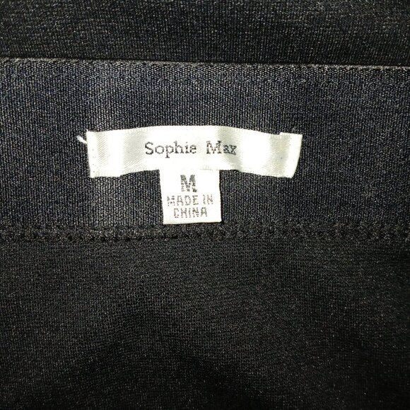 SOFIA MAX BLACK KNIT SKIRTS, MINI LENGTH, SIZE MEDIUM, WOMENS - Picture 2 of 4